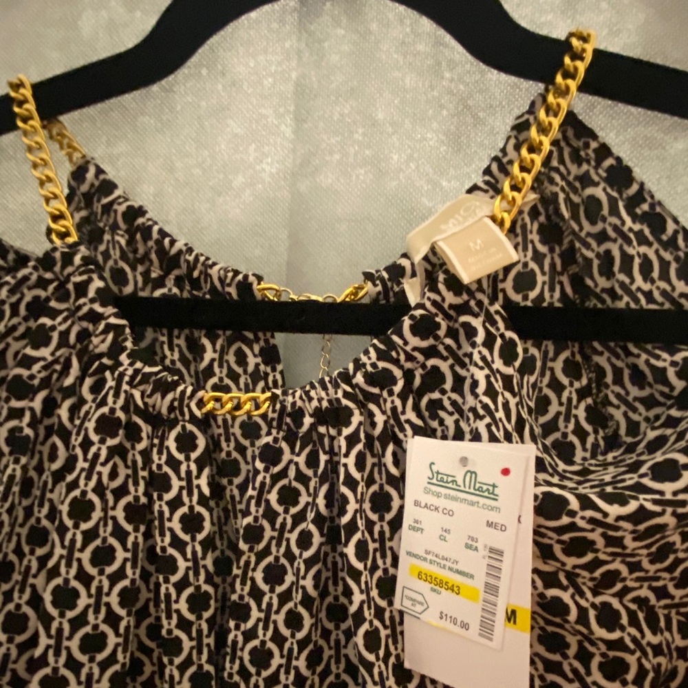 Michael Kors top with Gold accents